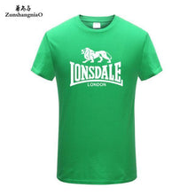 Load image into Gallery viewer, Tee Tops Summer 100% Cotton Funny T Shirts Short Sleeves T-Shirt Men Fashion Brand LONSDALE Print Women's and Men's T-shirt HH
