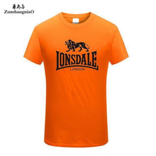 Load image into Gallery viewer, Tee Tops Summer 100% Cotton Funny T Shirts Short Sleeves T-Shirt Men Fashion Brand LONSDALE Print Women's and Men's T-shirt HH
