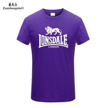 Load image into Gallery viewer, Tee Tops Summer 100% Cotton Funny T Shirts Short Sleeves T-Shirt Men Fashion Brand LONSDALE Print Women's and Men's T-shirt HH
