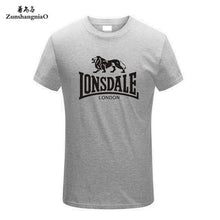 Load image into Gallery viewer, Tee Tops Summer 100% Cotton Funny T Shirts Short Sleeves T-Shirt Men Fashion Brand LONSDALE Print Women's and Men's T-shirt HH
