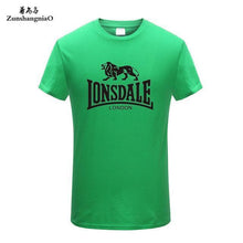 Load image into Gallery viewer, Tee Tops Summer 100% Cotton Funny T Shirts Short Sleeves T-Shirt Men Fashion Brand LONSDALE Print Women's and Men's T-shirt HH
