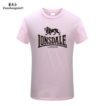 Load image into Gallery viewer, Tee Tops Summer 100% Cotton Funny T Shirts Short Sleeves T-Shirt Men Fashion Brand LONSDALE Print Women's and Men's T-shirt HH
