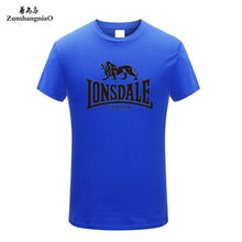 Load image into Gallery viewer, Tee Tops Summer 100% Cotton Funny T Shirts Short Sleeves T-Shirt Men Fashion Brand LONSDALE Print Women's and Men's T-shirt HH
