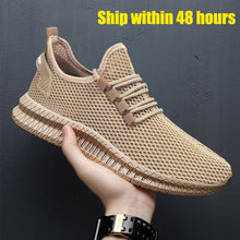 Load image into Gallery viewer, Vulcanized Shoes for Men 2019 Mesh New Men Sneakers Lace Up Low Top Jogging Shoes Man Loafer Footwear Breathable Air Flat Sports
