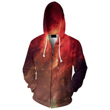 Load image into Gallery viewer, XS-7XL  Summer New Fashion Men Women T Shirt Galaxy Space Planet Nebula 3D Print Casual Hooded Jacket Hoodies Sweatshirts
