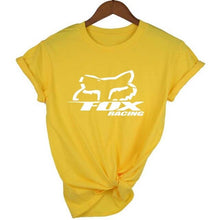 Load image into Gallery viewer, fox Logo Racinger Black Men's T-Shirt Tee Clothes Popular T-Shirt Crewneck 100% Cotton Tees Funny Tees Cotton Tops T Shirt
