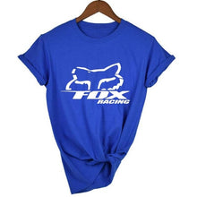 Load image into Gallery viewer, fox Logo Racinger Black Men's T-Shirt Tee Clothes Popular T-Shirt Crewneck 100% Cotton Tees Funny Tees Cotton Tops T Shirt
