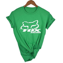 Load image into Gallery viewer, fox Logo Racinger Black Men's T-Shirt Tee Clothes Popular T-Shirt Crewneck 100% Cotton Tees Funny Tees Cotton Tops T Shirt
