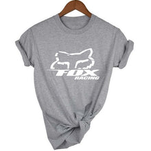 Load image into Gallery viewer, fox Logo Racinger Black Men's T-Shirt Tee Clothes Popular T-Shirt Crewneck 100% Cotton Tees Funny Tees Cotton Tops T Shirt
