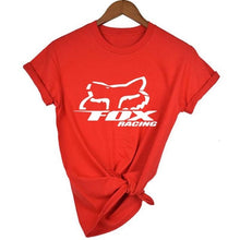 Load image into Gallery viewer, fox Logo Racinger Black Men's T-Shirt Tee Clothes Popular T-Shirt Crewneck 100% Cotton Tees Funny Tees Cotton Tops T Shirt
