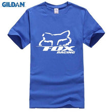 Load image into Gallery viewer, fox Logo Racinger Black Men's T-Shirt Tee Clothes Popular T-Shirt Crewneck 100% Cotton Tees Funny Tees Cotton Tops T Shirt
