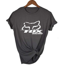 Load image into Gallery viewer, fox Logo Racinger Black Men's T-Shirt Tee Clothes Popular T-Shirt Crewneck 100% Cotton Tees Funny Tees Cotton Tops T Shirt
