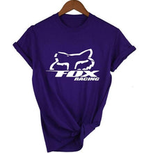 Load image into Gallery viewer, fox Logo Racinger Black Men's T-Shirt Tee Clothes Popular T-Shirt Crewneck 100% Cotton Tees Funny Tees Cotton Tops T Shirt
