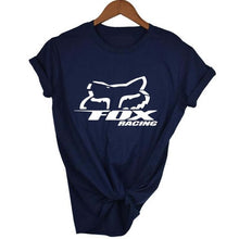 Load image into Gallery viewer, fox Logo Racinger Black Men's T-Shirt Tee Clothes Popular T-Shirt Crewneck 100% Cotton Tees Funny Tees Cotton Tops T Shirt
