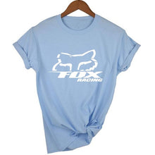 Load image into Gallery viewer, fox Logo Racinger Black Men's T-Shirt Tee Clothes Popular T-Shirt Crewneck 100% Cotton Tees Funny Tees Cotton Tops T Shirt

