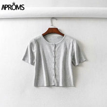 Load image into Gallery viewer, Aproms Candy Color Ribbed Knitted Cardigan Women Autumn Winter Long Sleeve Basic Cropped Sweaters Female Casual Short Jumper Top NDP

